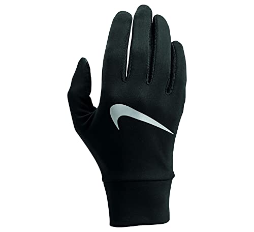 Nike 9331/67 Guantes para Hombre, tecnología Lightweight, 082, Negro/Plateado, Talla S