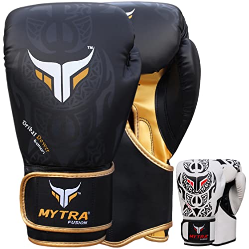 Mytra Fusion Guantes de boxeo - Guantes de entrenamiento MMA perfectos para punch, kickboxing,...