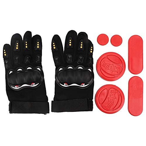 Belissy Guantes para longboard, guantes, guantes para longboard, guantes de protección...