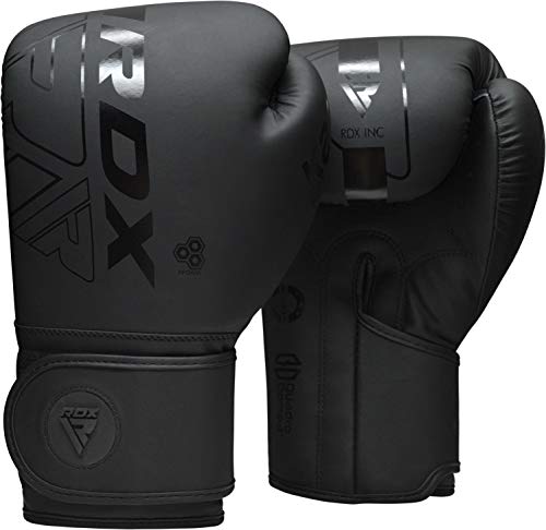 RDX Guantes de Boxeo Muay Thai Entrenamiento, Maya Hide Cuero, Kara Boxing Gloves para Sparring...