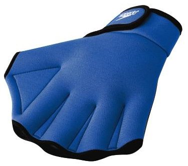 Speedo Aqua Fit Swim Training Gloves, Royal, X-Large