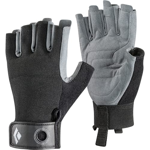 Black Diamond Handschuhe Crag Half Finger Gloves, Espátula Para Enlucir Unisex Adulto, Negro, XS