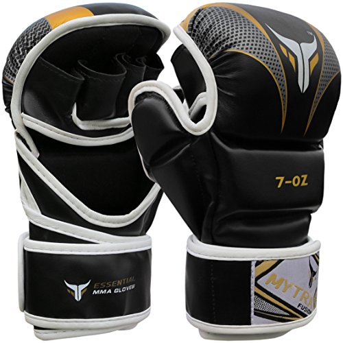 Mytra Fusion MMA Gloves Grappling Gloves Martial Arts Gloves Sparring Gloves Punching Bag Gloves...
